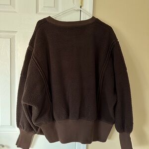 Brown Sherpa free people sweater
